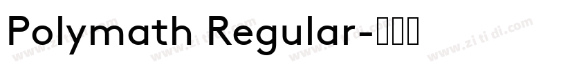 Polymath Regular字体转换